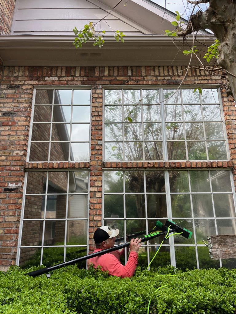 Window cleaning by PressurePerfect Pros in Friendswood, Tx